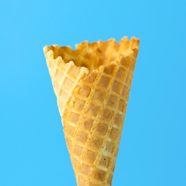 icream cone on blue background